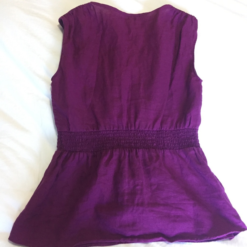 Banana Republic // Purple Linen Top - Picture 2 of 8